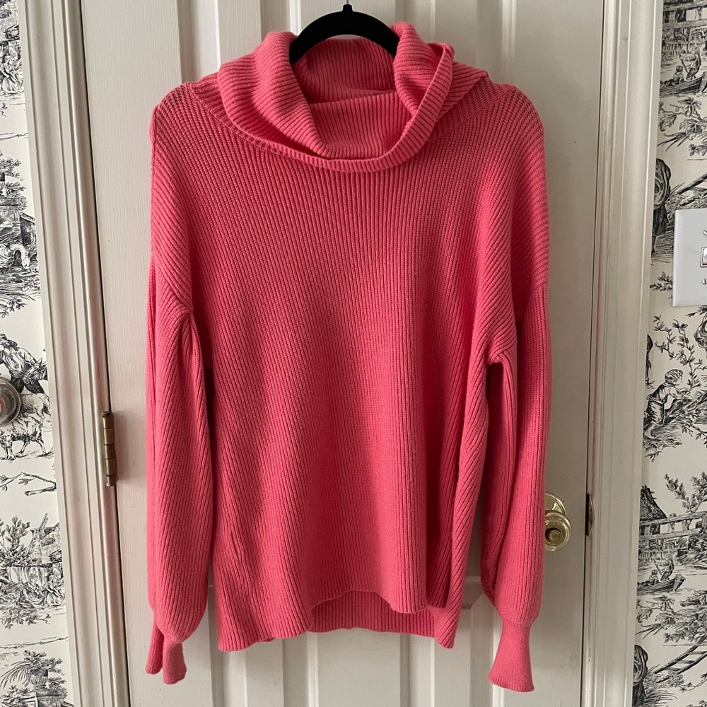 VICI hot pink turtleneck sweater